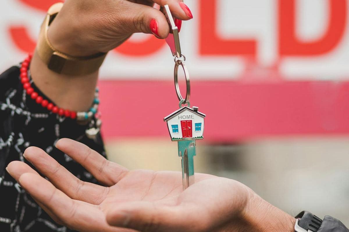 Keys handover for completed residential build