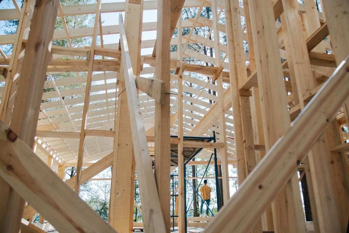 Timber framing for residential home construction